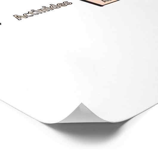 Periodieke tabel van het Poster Elementen (Hoek)