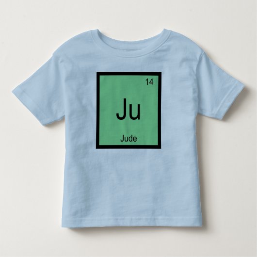 Periodieke tabel van het scheikundige element van kinder shirts (Voorkant)