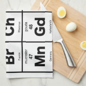 Periodieke tabel van kazen theedoek (Quarter Fold)