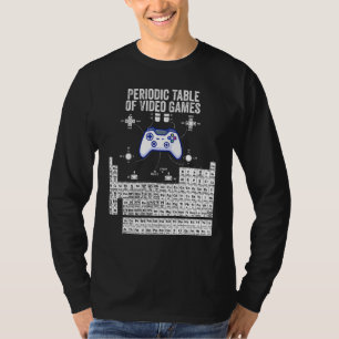 Periodieke tabel van videospellen Koel gamers Elem T-shirt