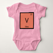 Periodieke Tabel Vera Name Chemistry Element Romper (Voorkant)