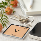 Periodieke Tabel Vera Name Chemistry Element Sleutelhanger (Voorkant Rechts)
