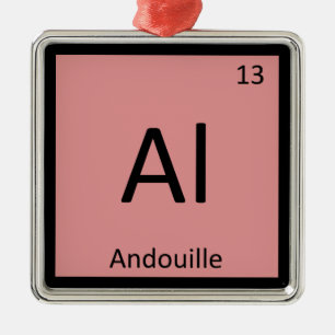 Periodieke tabel voor de chemische industrie van a metalen ornament