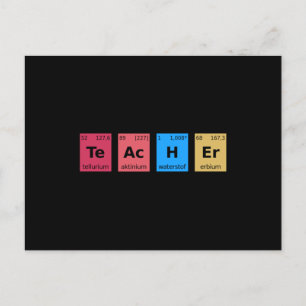 Periodieke tabel voor leraren briefkaart