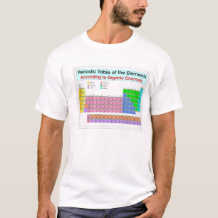 Periodieke tabel voor organische chemici t-shirt