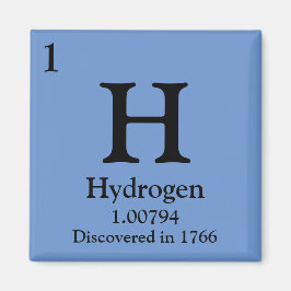 Periodieke tabel voor waterstof magneet