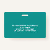 Periodieke Tabelelementen Spellingleraar Badge (Achterkant)