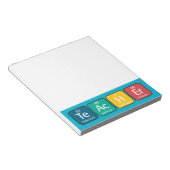 Periodieke Tabelelementen Spellingleraar Notitieblok (Schuin)