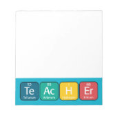 Periodieke Tabelelementen Spellingleraar Notitieblok (Voorkant)