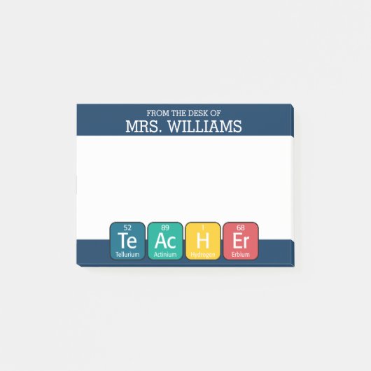 Periodieke Tabelelementen Spellingleraar Post-it® Notes (Voorkant)