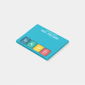 Periodieke Tabelelementen Spellingleraar Post-it® Notes (Schuin)
