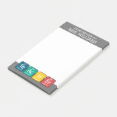 Periodieke Tabelelementen Spellingleraar Post-it® Notes (Schuin)