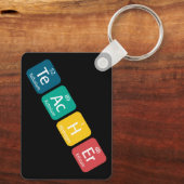 Periodieke Tabelelementen Spellingleraar Sleutelhanger (Achterkant)