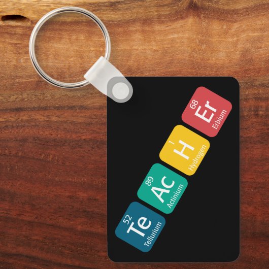 Periodieke Tabelelementen Spellingleraar Sleutelhanger (Voorkant)