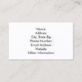 Periodieke Tabelelementen Spellingleraar Visitekaartje (Achterkant)