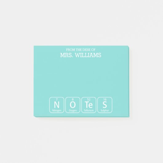 Periodieke tabelelementen Spellingnotities voor le Post-it® Notes (Voorkant)