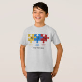 Periodieke tabelelementen voor autisme t-shirt (Voorkant volledig)