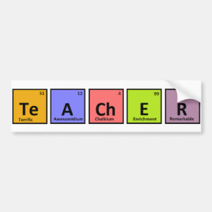 Periodieke Tabellerarenwaardering Bumpersticker