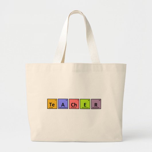 Periodieke Tabellerarenwaardering Grote Tote Bag (Voorkant)