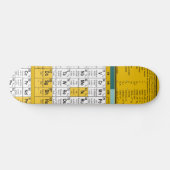 Periodieke tabelskateboard persoonlijk skateboard (Horizontaal)