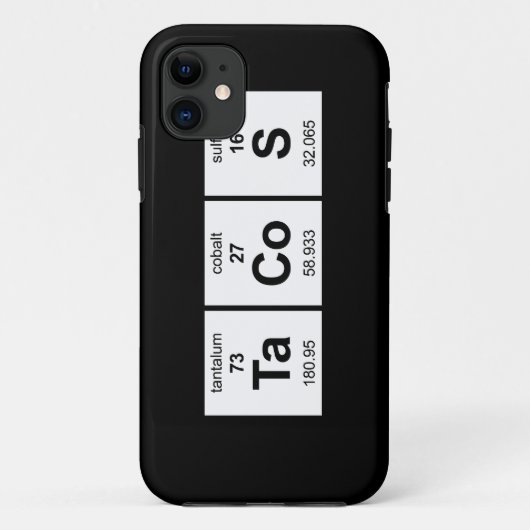 Periodieke TaCoS-tabel Case-Mate iPhone Case (Achterkant)