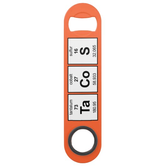 Periodieke TaCoS-tabel Speed Flessenopener (Voorkant)