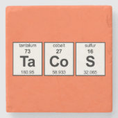 Periodieke TaCoS-tabel Stenen Onderzetter (Voorkant)