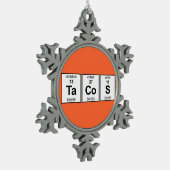 Periodieke TaCoS-tabel Tin Sneeuwvlok Ornament (Links)