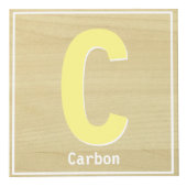 Periodieke tafel Alfabet Block Carbon Educational Kubus (Voorkant)
