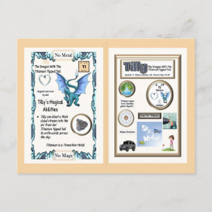 Periodieke tafel Dragon - Titanium Briefkaart