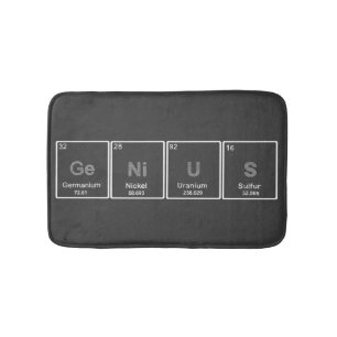 Periodieke tafel GeNiUS badtapijt Badmat