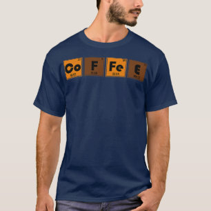 Periodieke Tafelchemie Koffiechemie T-shirt