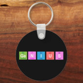 Periodieke-tafelchemieplezier Sleutelhanger (Voorkant)