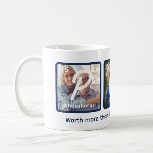 Periodieke Tafelelementen Happy Vaderdag Pop Koffiemok (Links)