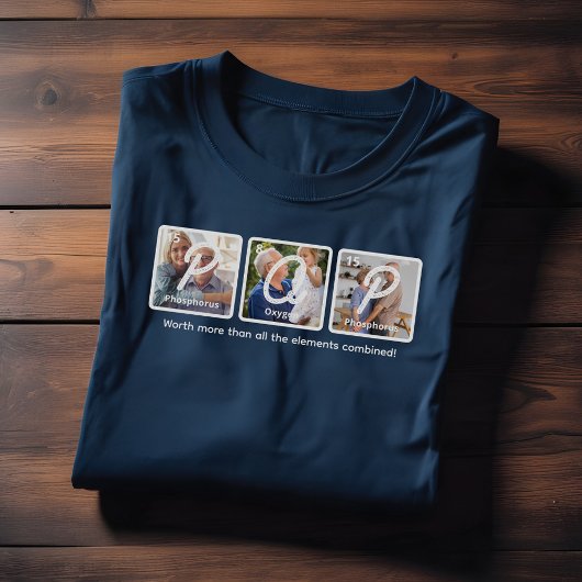 Periodieke Tafelelementen Happy Vaderdag Pop Tri-Blend Shirt