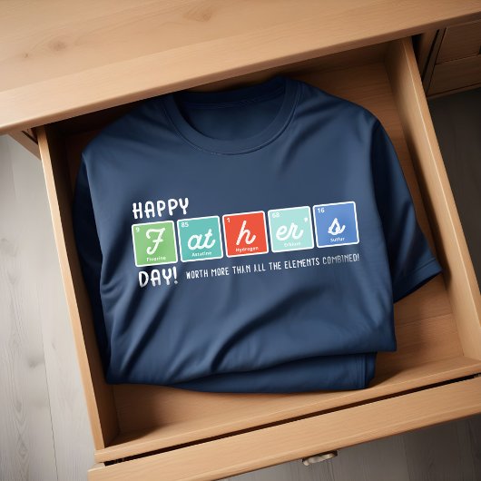 Periodieke Tafelelementen Happy Vaderdag Tri-Blend Shirt