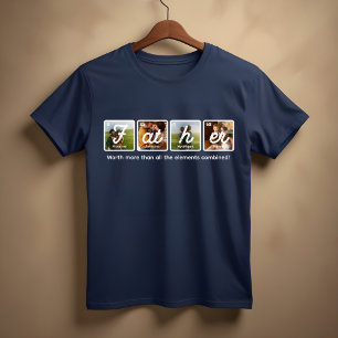 Periodieke Tafelelementen Happy Vaderdag Tri-Blend Shirt