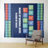 Periodieke Tafelelementen School Reünie Afstuderen Wandkleed (In Situ (horizontaal))