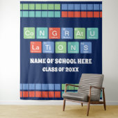 Periodieke Tafelelementen School Reünie Afstuderen Wandkleed (In situ)