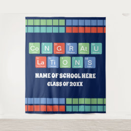 Periodieke Tafelelementen School Reünie Afstuderen Wandkleed