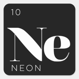 Periodieke Tafelelementen Sticker // Neon