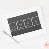 Periodieke TafelGeNiUS-sticker Rechthoekige Sticker (Envelop)