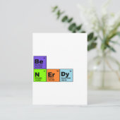 Periodieke Tafelproducten Briefkaart (Staand voorkant)