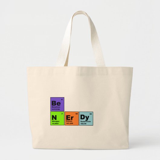 Periodieke Tafelproducten Grote Tote Bag (Voorkant)