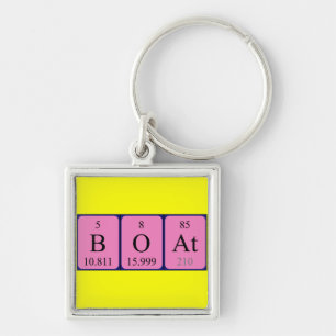 Periodieke toetsencombinatie voor boten sleutelhanger