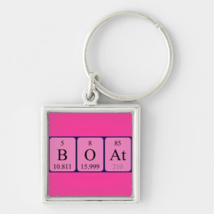 Periodieke toetsencombinatie voor boten sleutelhanger