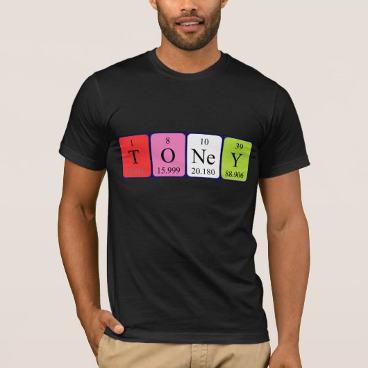Periodieke Toney-naam shirt (Voorkant)