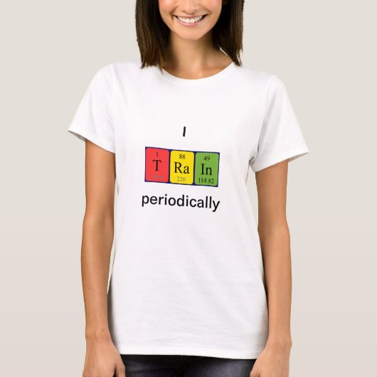 Periodieke treinen shirt 1 (Voorkant)