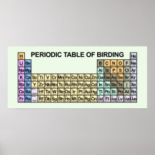 Periodieke verjaringstabel poster