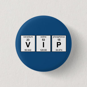 Periodieke VIP-tabel Ronde Button 3,2 Cm